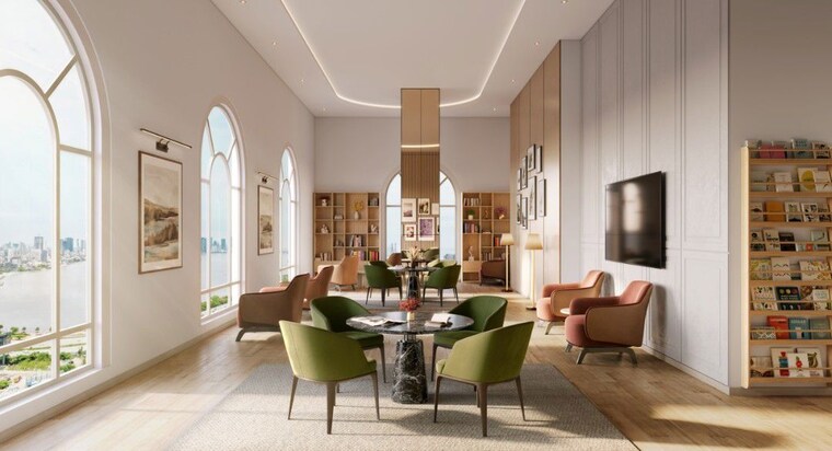 Dining area, beach-apartment 4 Bedroom 2900 Sq.Ft. Apartment In Versova Mumbai 10624853