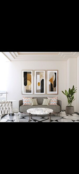 Living Room in 5 BHK Penthouse at Lodha Versova, Versova – for Sale