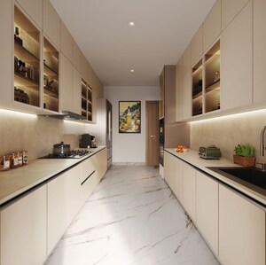 Kitchen in 4 BHK Apartment at Rustomjee Ocean Vista, Versova – for Sale