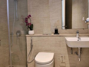 Bathroom in 3 BHK Apartment at Adani Ten BKC, Bandra East – for Sale