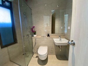 Bathroom in 3 BHK Apartment at Adani Ten BKC, Bandra East – for Sale