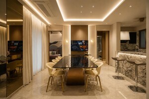 Living Room in 4 BHK Apartment at Adani Ten BKC, Bandra East – for Sale