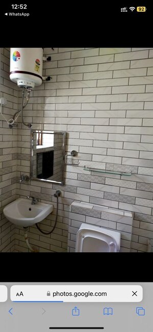 Bathroom in 1 BHK Builder Floor at Manimajra – for Rent