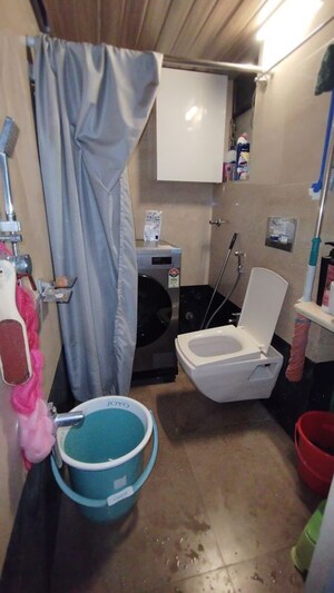 Bathroom in 1 BHK Apartment at Pagoda View, Kandivali West – for Rent