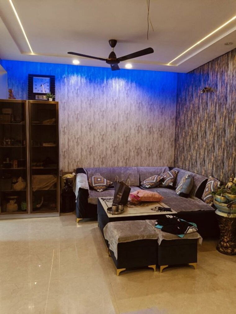 Living Room, ms-enclave-zirakpur 3 Bedroom 1020 Sq.Ft. Builder Floor In Dhakoli Zirakpur 10625115