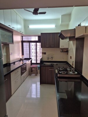 Kitchen in 3 BHK Apartment at Vasant Valley Complex, Malad East – for Rent