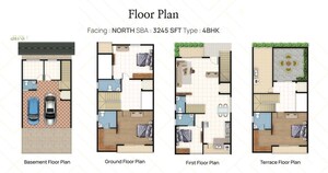 Floor Plan in 4 BHK Villa at Attibele – for Sale