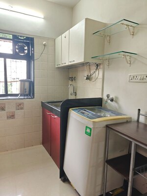 Kitchen in 2 BHK Apartment at Jal Vayu Vihar Apartments, Powai – for Rent