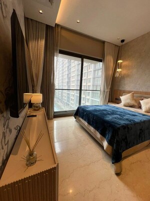 Bedroom in 3 BHK Apartment at Adani Ten BKC, Bandra East – for Sale