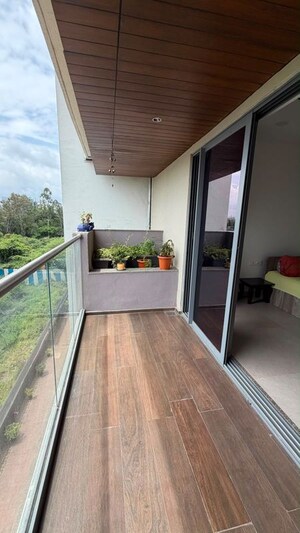 Balcony in 2.5 BHK Apartment at Adani Atelier Greens, Koregaon Park – for Rent
