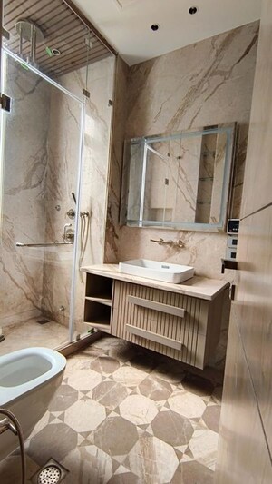 Bathroom in 4 BHK Builder Floor at Greater Kailash – for Rent