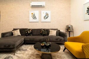 Living Room in 3 BHK Apartment at Casagrand Estancia, Thanisandra Main Road – for Sale