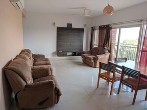 Living Room in 3 BHK Apartment at RMZ Galleria, Yelahanka – for Rent
