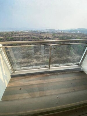 Balcony in 3 BHK Apartment at Beharay Rathi Hillview Residency, Kothrud – for Rent