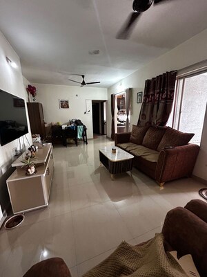 Living Room in 2 BHK Apartment at Vedant Kingston Aura, Handewadi – for Rent