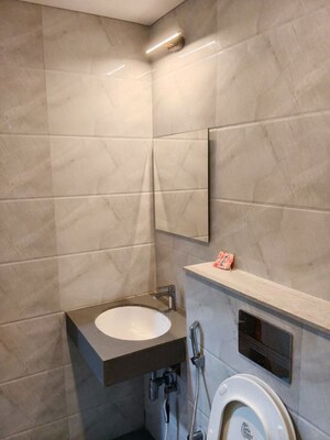 Bathroom in 2 BHK Apartment at Sai Mannat Paradise, Palidevad – for Rent