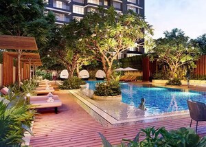 Swimming Pool in 2 BHK Apartment at Kalpataru Magnus, Bandra East – for Rent