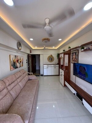 Living Room in 1 BHK Apartment at Yash Dahisar Shivangan, Dahisar East – for Sale