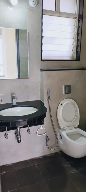 Bathroom in 2 BHK Apartment at Nyati Elysia, Kharadi – for Rent