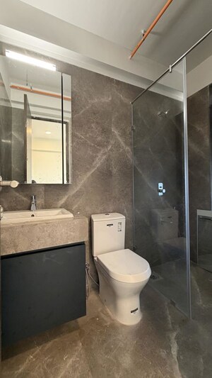 Bathroom in 4 BHK Apartment at Kalpataru Magnus, Bandra East – for Rent