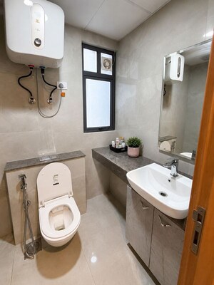 Bathroom in 3 BHK Apartment at M3M Heights, Sector 65 – for Rent