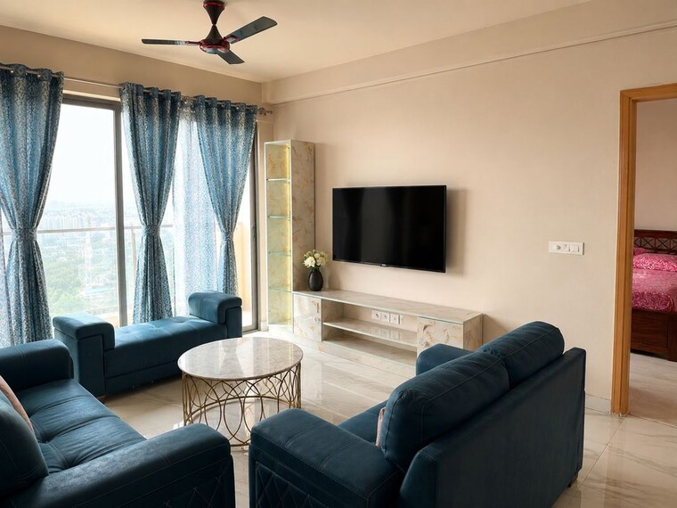 Living Room, m3m-heights 3 Bedroom 2040 Sq.Ft. Apartment In Sector 65 Gurgaon 10625799