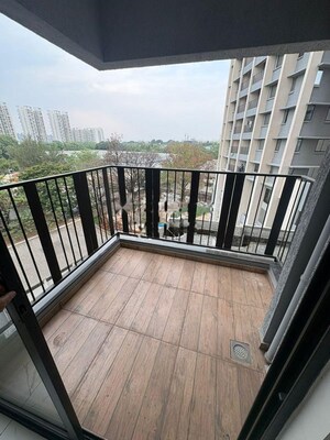 Balcony in 2 BHK Apartment at Mahindra Nestalgia, Pimpri – for Rent