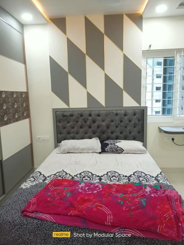 Bedroom, bricks-skywoods 3 Bedroom 1613 Sq.Ft. Apartment In Tellapur Hyderabad 10625882