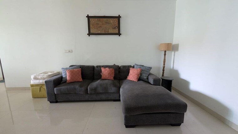 Living Room, svc-tree-walk 3 Bedroom 1400 Sq.Ft. Apartment In Kondapur Hyderabad 10625916