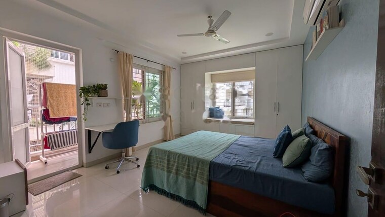 Bedroom, svc-tree-walk 3 Bedroom 1400 Sq.Ft. Apartment In Kondapur Hyderabad 10625916