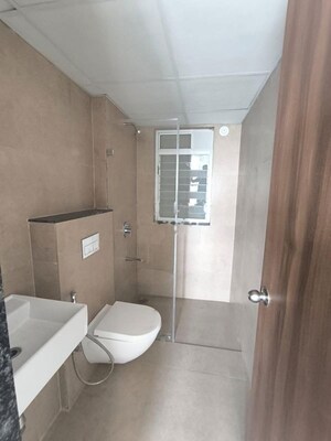 Bathroom in 2 BHK Apartment at Runwal The Central Park, Chinchwad – for Rent