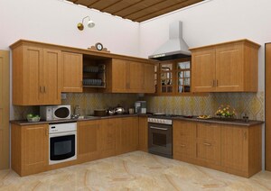Kitchen in 3 BHK Apartment at Saffron Amber, Sus – for Sale