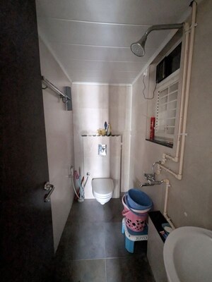 Bathroom in 1 BHK Apartment at Mahindra Antheia, Pimpri – for Rent