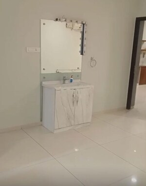 Bathroom in 3 BHK Apartment at Rajapushpa Regalia, Kokapet – for Rent