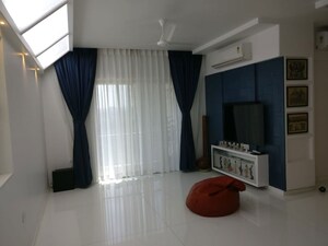 Living Room in 3 BHK Apartment at Lodha Luxuria Priva, Majiwada – for Sale