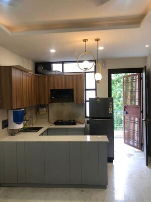 Kitchen in 1 BHK Builder Floor at Janakpuri – for Rent