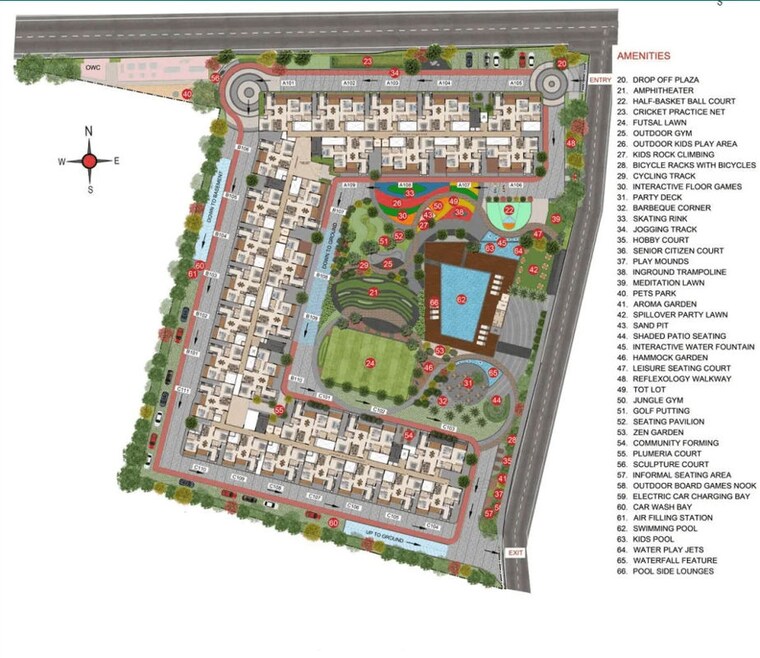Master Plan, casagrand-zaiden 2 Bedroom 1410 Sq.Ft. Apartment In Talaghattapura Bangalore 10612258