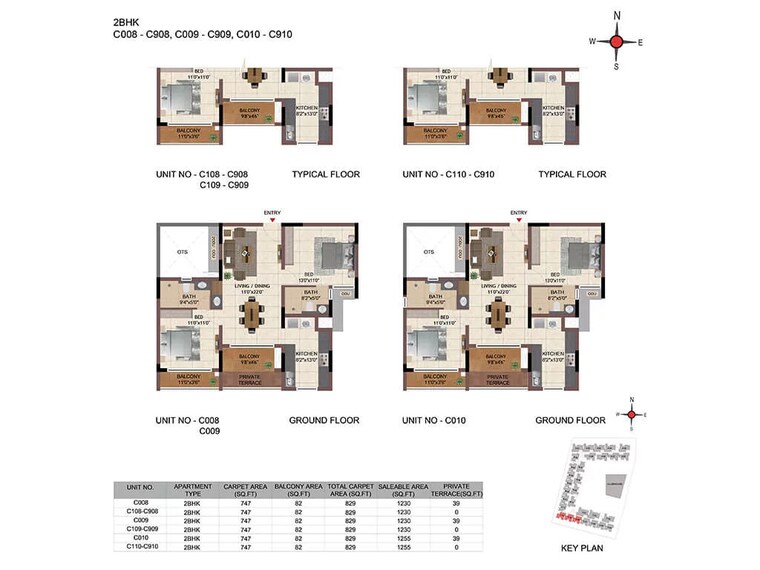 Floor Plan, casagrand-zaiden 2 Bedroom 1410 Sq.Ft. Apartment In Talaghattapura Bangalore 10612258