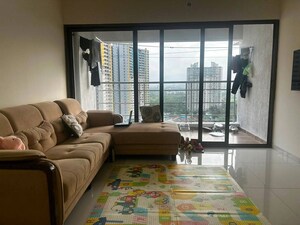 Living Room in 2 BHK Apartment at Paranjape Blue Ridge, Hinjewadi – for Rent