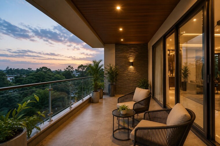 Balcony, maradu 4 Bedroom 2300 Sq.Ft. Independent House In Maradu Kochi 10626657