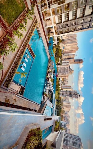Swimming Pool in 3 BHK Apartment at Ashapura Ratnadeep, Mulund West – for Rent