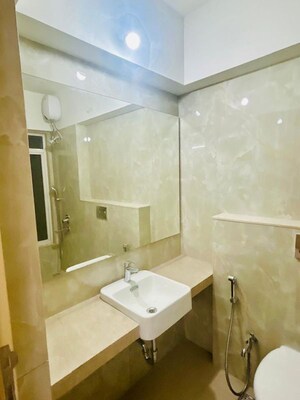 Bathroom in 3 BHK Apartment at Ashapura Ratnadeep, Mulund West – for Rent
