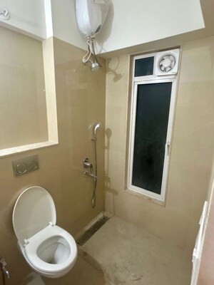 Bathroom in 3 BHK Apartment at Ashapura Ratnadeep, Mulund West – for Rent