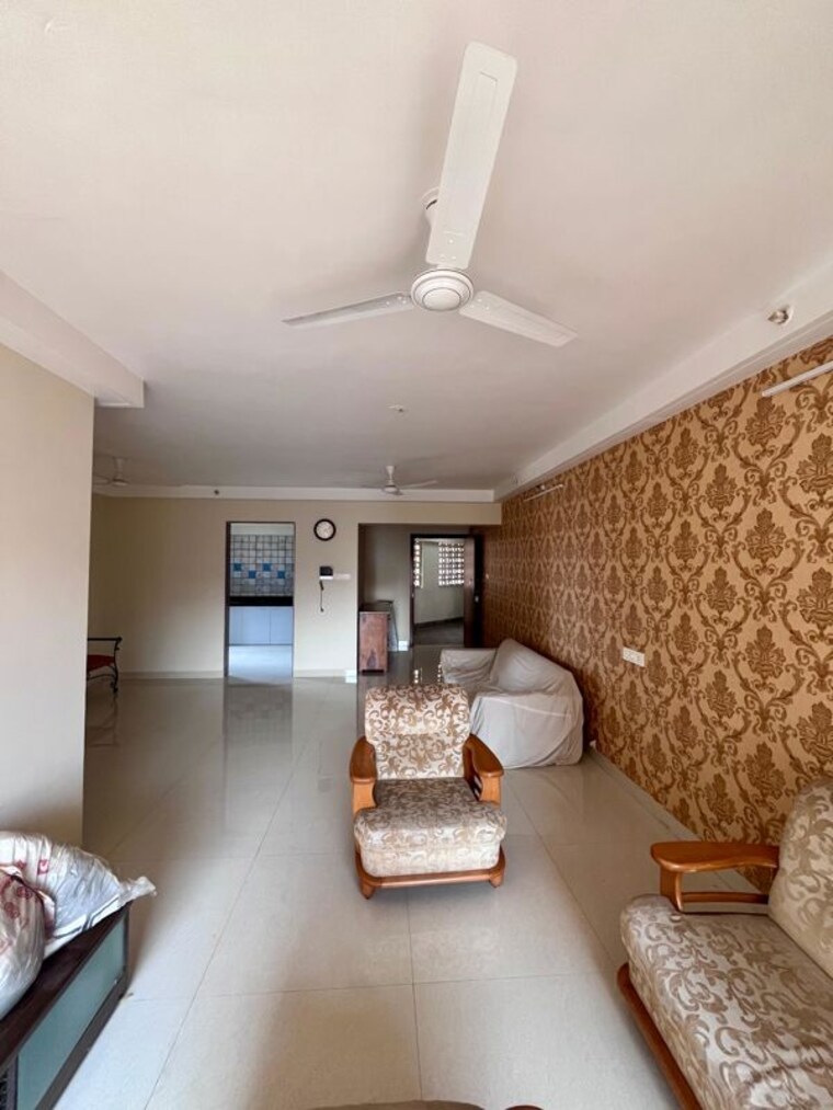 Living Room, paradise-lifespaces-sai-world-city 3 Bedroom 1550 Sq.Ft. Apartment In New Panvel Navi Mumbai 10626883