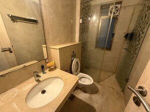 Bathroom in 3 BHK Apartment at Kalpataru Magnus, Bandra East – for Rent