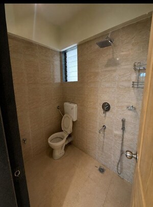 Bathroom in 2 BHK Apartment at Saptashree Heights, Dhokali – for Rent