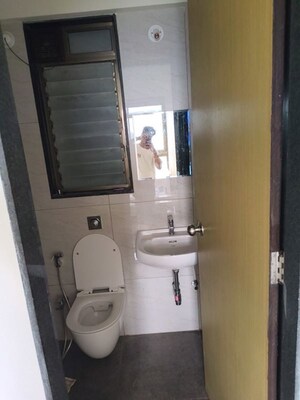 Bathroom in 1 BHK Apartment at Chandak 34 Park Estate, Goregaon West – for Rent