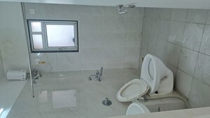 Bathroom in 1 BHK Apartment at Puranik Rumah Bali, Ghodbunder Road – for Rent