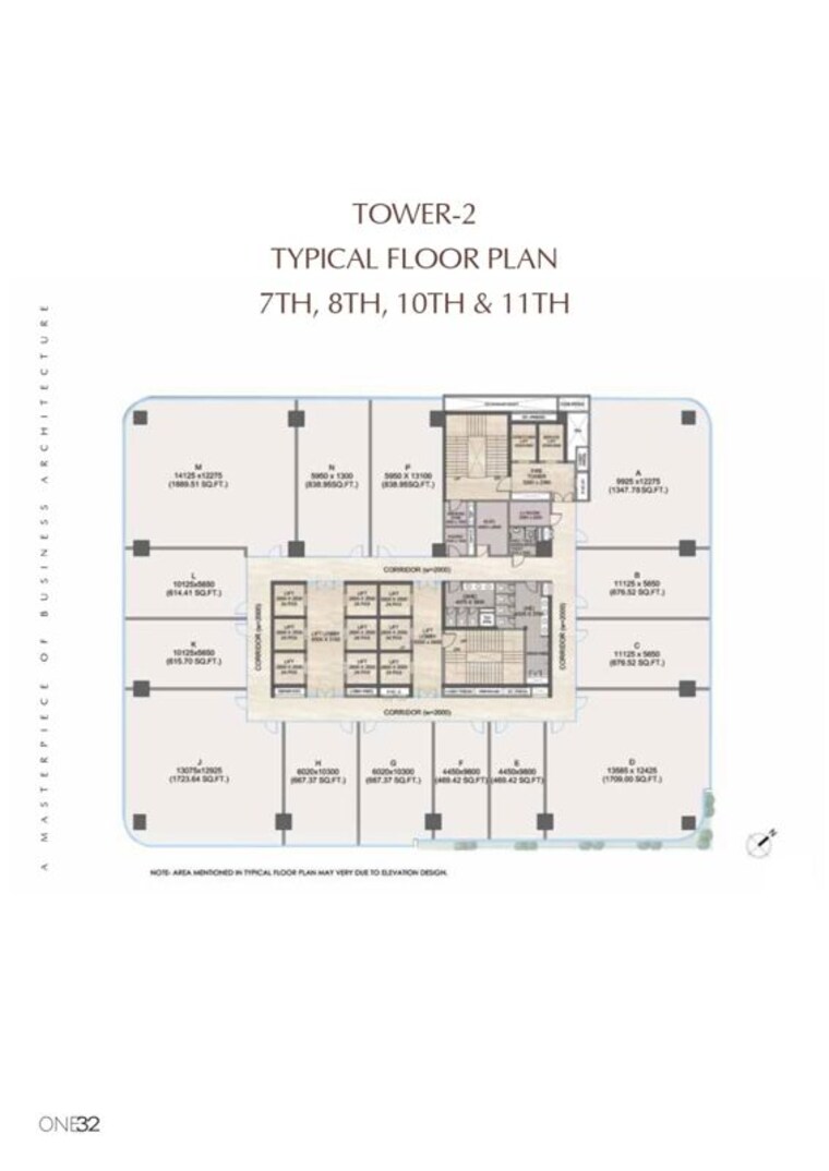 Floor Plan, exotica-132 Commercial Office Space 1400 Sq.Ft. In Sector 132 Noida 10627178