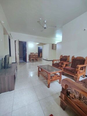 Living Room in 3 BHK Apartment at Sai Simran Apartment, Aundh – for Rent